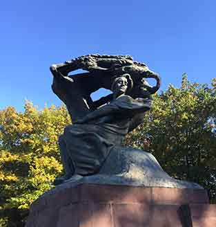 Chopin Statue Warsaw Poland